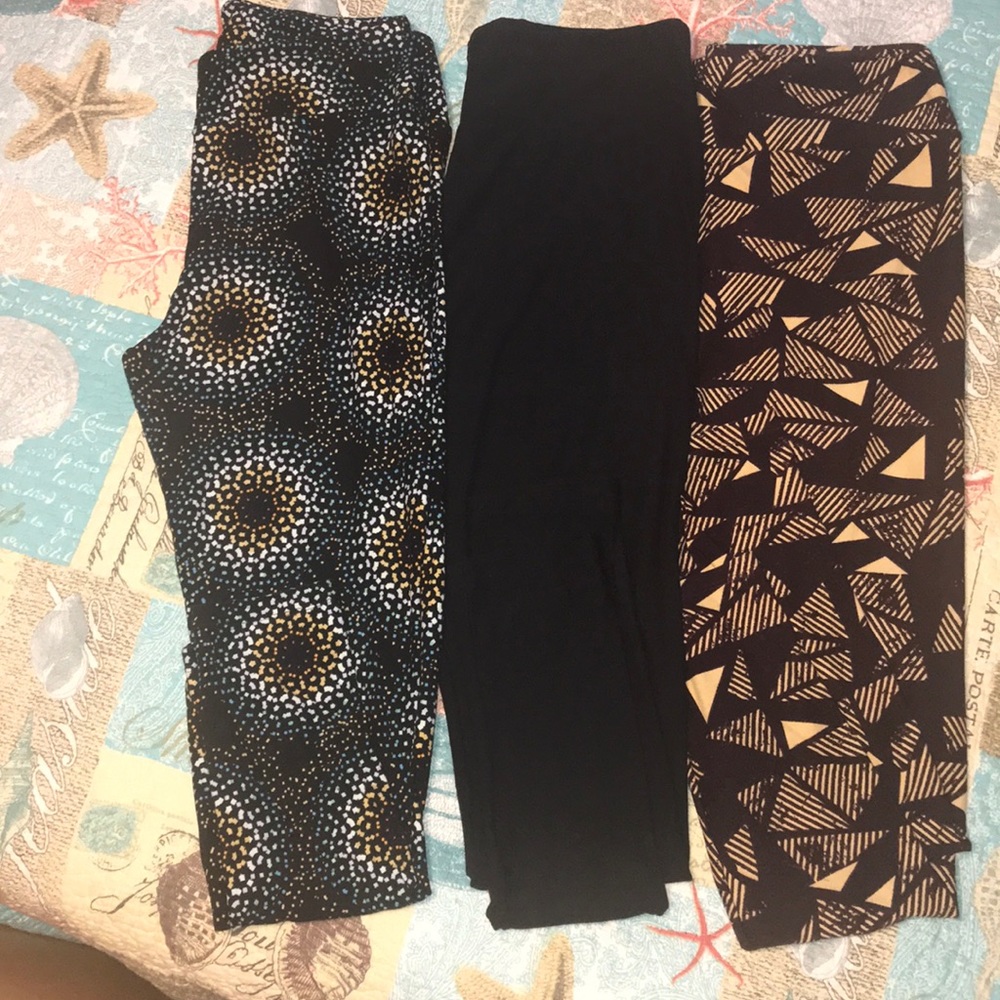 Lularoe Leggings Lot 3 Pr Tall Curvy